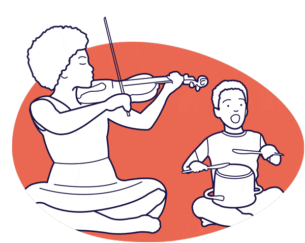 nowly Illustration Family Music Movement